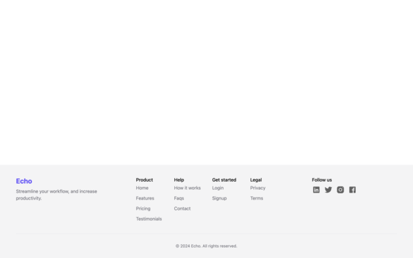 Echo - undefined component preview